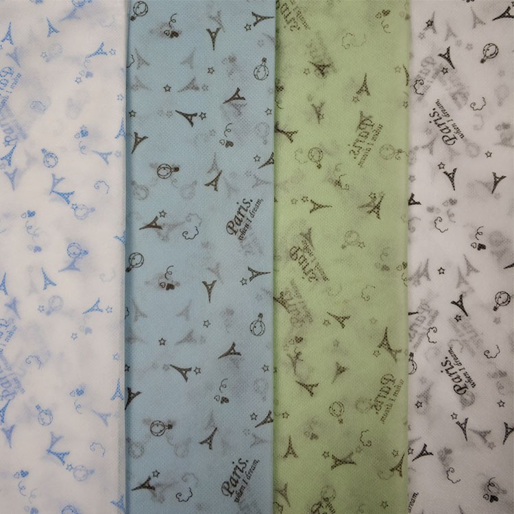 厂家供应环保印刷无纺布可爱图案设计口罩分切材料量大优惠