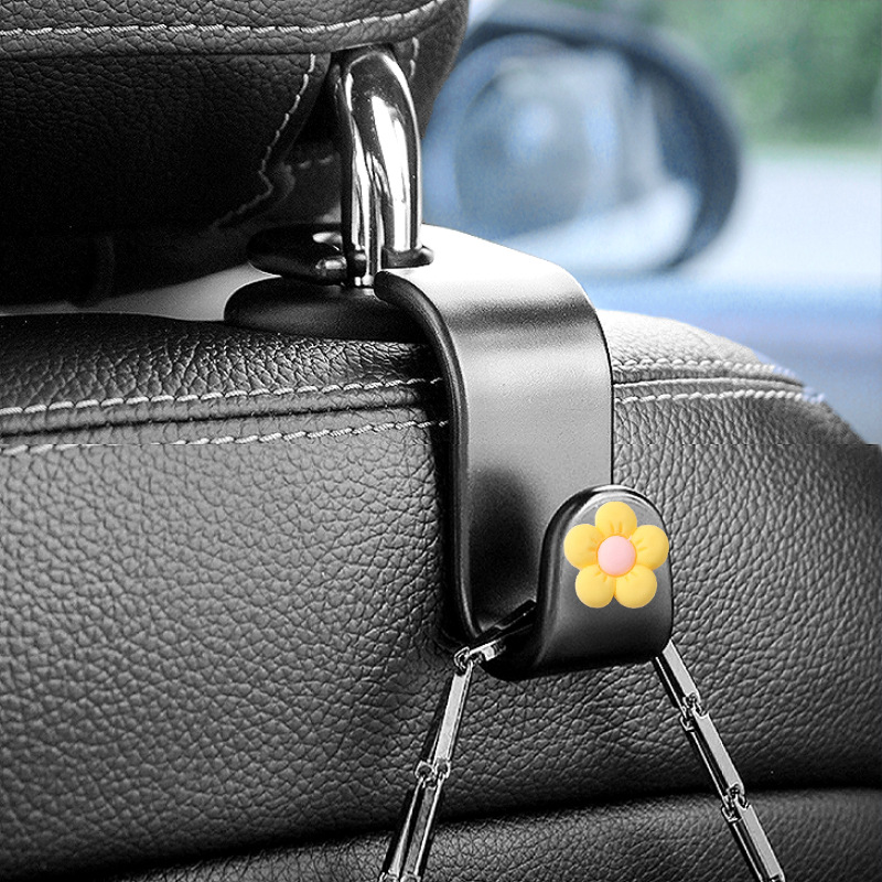 Gancho trasero del automóvil Gancho del respaldo del asiento Gancho multifuncional del automóvil del automóvil Gancho pequeño del automóvil Gancho del asiento de dibujos animados