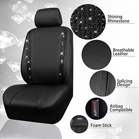 Source Manufacturer Black Diamond-Studded Waterproof Car Seat Cover Full Set Amazon Temu Meike Duo Russia