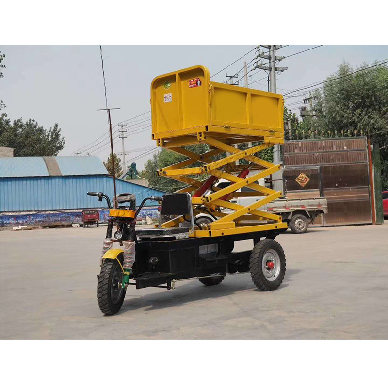 狭窄空间低空作业升高车 电动三轮行走式升降车 广告牌悬挂作业车