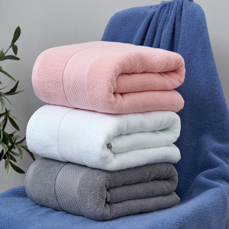 Factory Batch Pure Cotton Bath Towel Pure Cotton Adult Household Absorbent Hotel Beauty Salon Bath Towel Beach Towel Can Be Customized with Logo Factory Batch Pure Cotton Bath Towel Pure Cotton Adult Household Absorbent Hotel Beauty Salon Bath Towel Beach Towel Can Be Customized with Logo