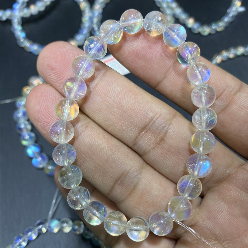 天然马岛彩月光手链手串玻璃晶体彩虹流光溢彩梦幻轻奢女手饰批发|undefined