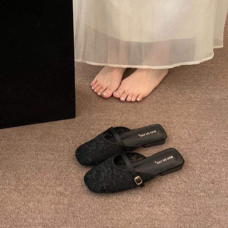 French-style Closed-toe Mules For Women, Summer Outdoor Wear, 2026 New Model, Bohemian Vacation Sty,_vogvips.com