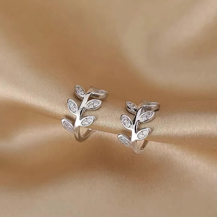 Ear clips, earrings, silver 925 sample, no pierced ears