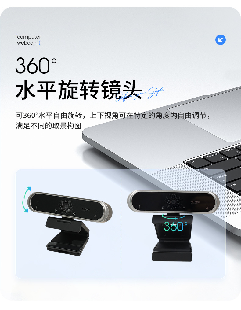 USB 4K camera for video conferencing and teaching