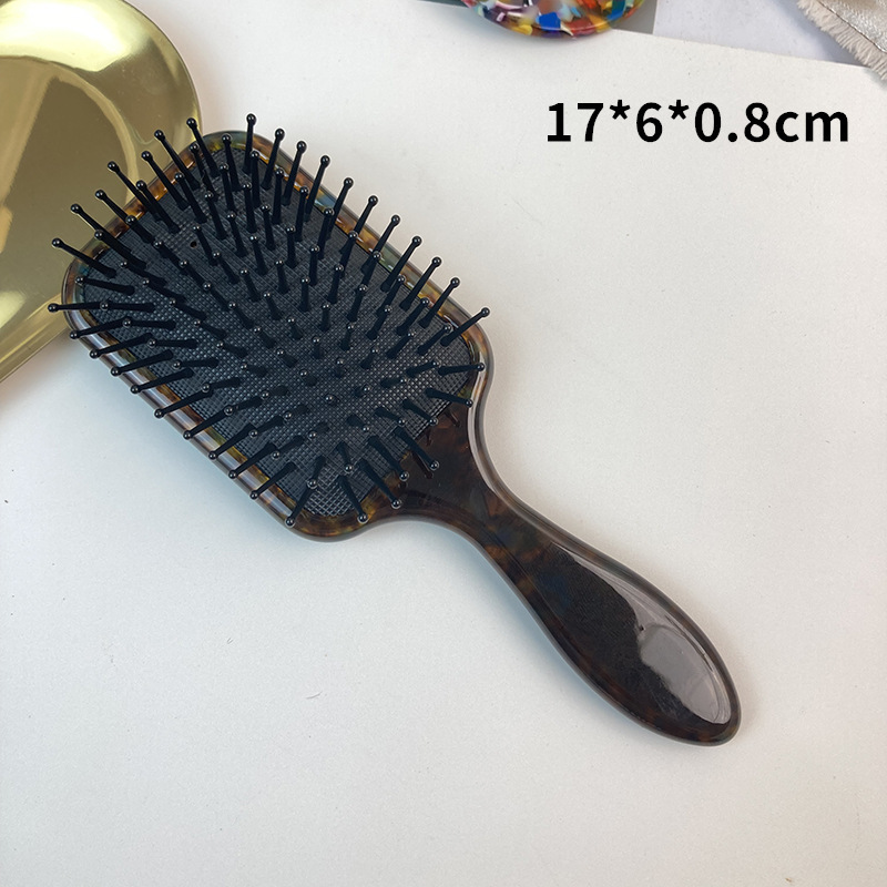 欧洲流行醋酸纤维气囊梳子蓬松颅顶女生按摩梳家用便携美发气垫梳|undefined