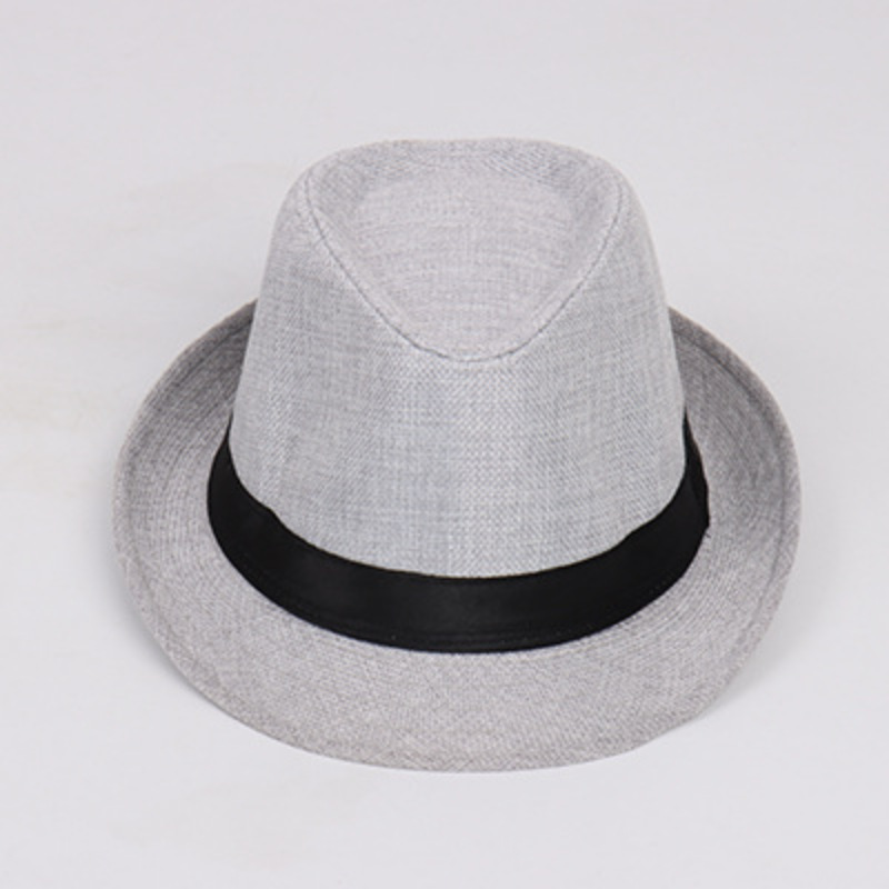 Vintage Panama Sun Hat For Men, Stylish Seaside Straw Fedora_voghion.com