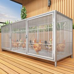 鶏小屋肥厚家庭用屋外大型防ねずみ折りたたみ鶏小屋家禽暗号化された防ねずみ特大飼育ケージ
