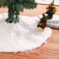 クロスボーダークリスマスデコレーション、ウォーターフォールツリースカート、ツリーフェンス、クリスマスデコレーションペンダント、純白のぬいぐるみツリースカート