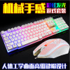 雷迪凯 832 key mouse set new USB keyboard mouse light -emitting game kit colorful backlight generation