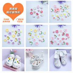 下駄 diy 桜桃の花びら取り外し可能な靴バックルクロススリッパ樹脂ヒトデ装飾バックルアクセサリー