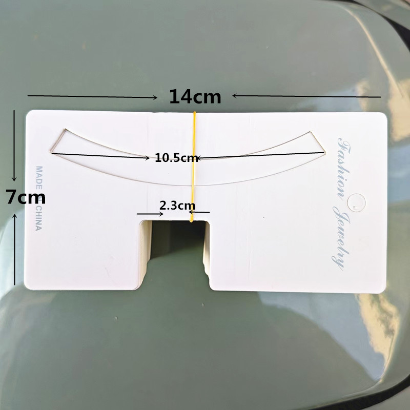 100 hojas de un paquete de tarjetas de horquilla, tarjetas de clip largas y cortas de estilo coreano, tarjetas de papel de cartón con clip para puestos callejeros