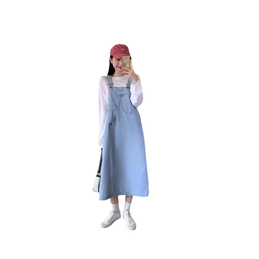 Autumn denim summer dress
