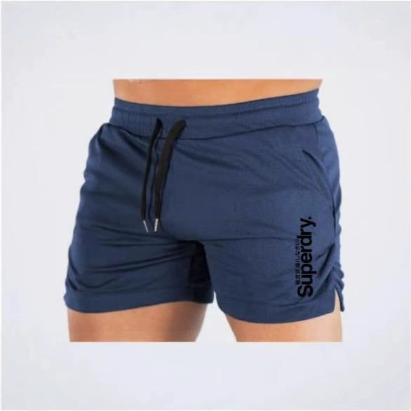 Новые уличные модные спортивные шорты с боковым отверстием, быстросохнущие мужские летние впитывающие пот шорты для фитнеса и бега, обтягивающие трехточечные шорты