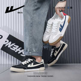 回力男女同款简约系带板鞋2026春秋新款室外休闲鞋子情侣复古单鞋