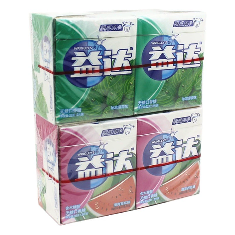 Yida 12 таблеток жевательной резинки без сахара мяты 120 таблеток целая коробка конфет с ксилитом Жевательная резинка Wrigley оптом