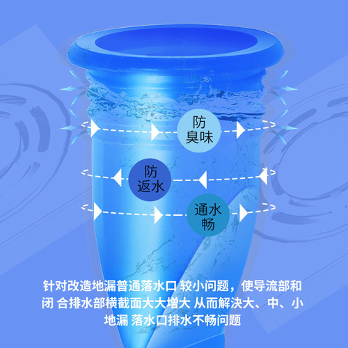 地漏防臭器硅胶内芯厕所浴室下水道管反味神器洗衣机防虫防臭地漏