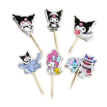 蜘蛛侠复仇者联盟索菲亚美乐蒂库洛米蛋糕装饰牙签24枚装插签插件