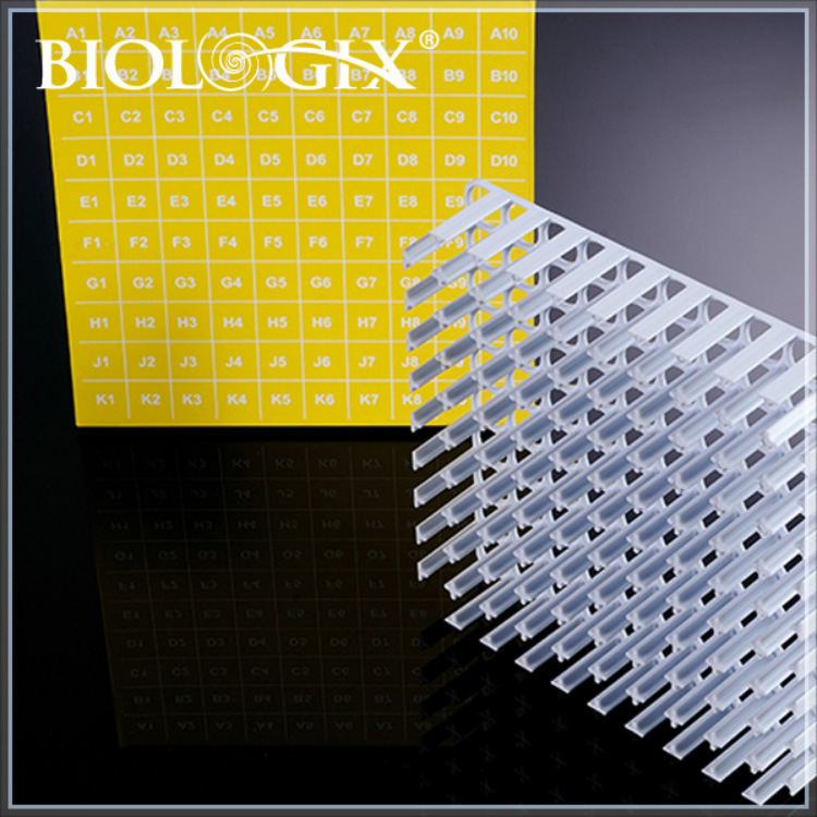 90-8200巴罗克2英寸81格混色纸质翻盖冻存盒pp格挡