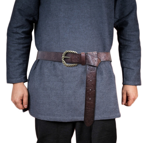 Cross-border hot sale Viking Fenrir embossed belt medieval retro knight belt COSPLAY stage props