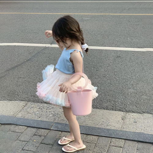 Children's Tutu Skirt, Toddler Performance Dress, Half Skirt for Girls, Baby Birthday Cake Dress, Puffy Skirt, Summer