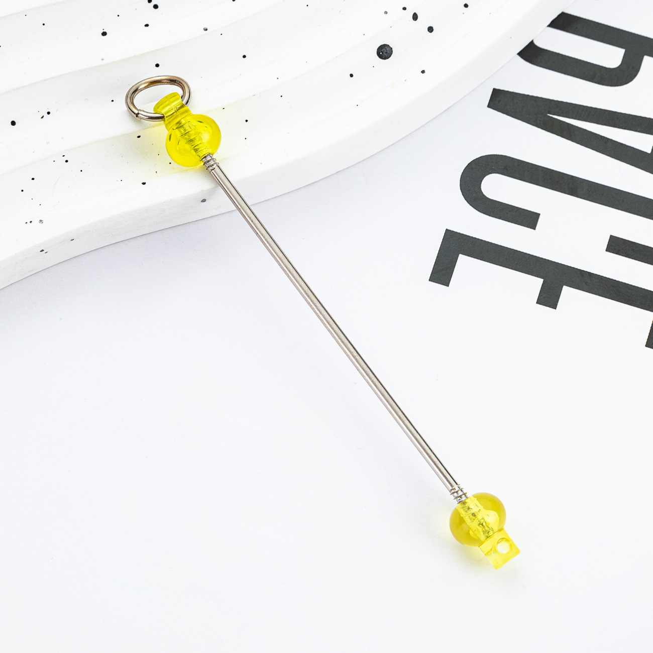 Nuevo DIY de cuentas hechas a mano bastón de cuentas creativo llavero de cuentas accesorios colgante cremallera decoración de cuentas