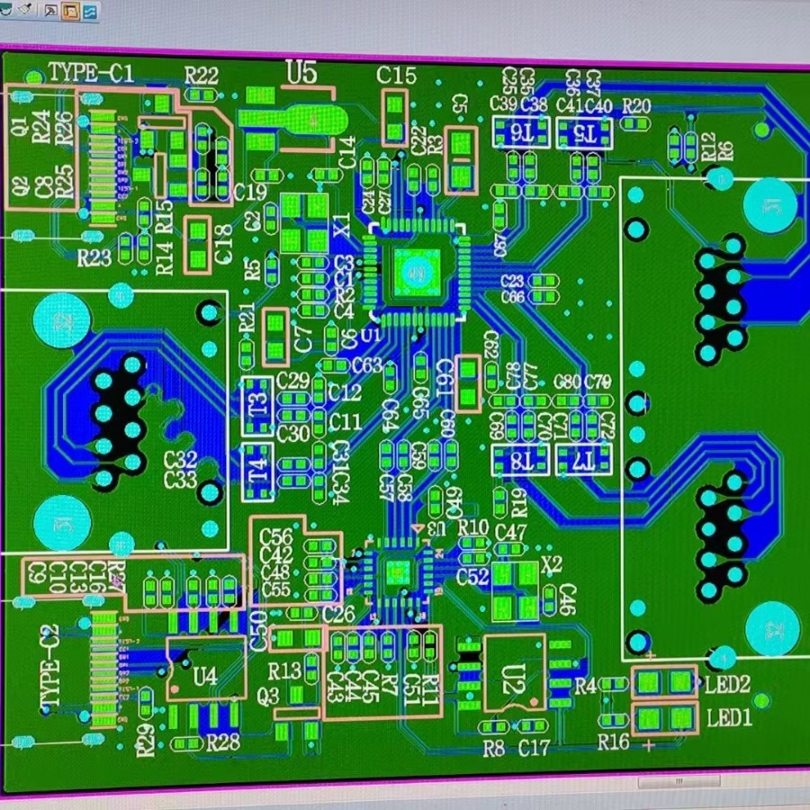 一分二58口千兆交换机模块PCBA裸机监控五口多接口