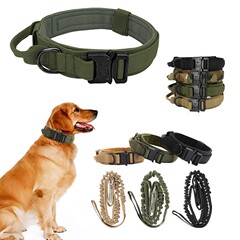 エリザベスリング屋外戦术的な首輪ペット犬の首輪犬のけん引ロープトレーニング戦术的な犬の縄の犬の首輪