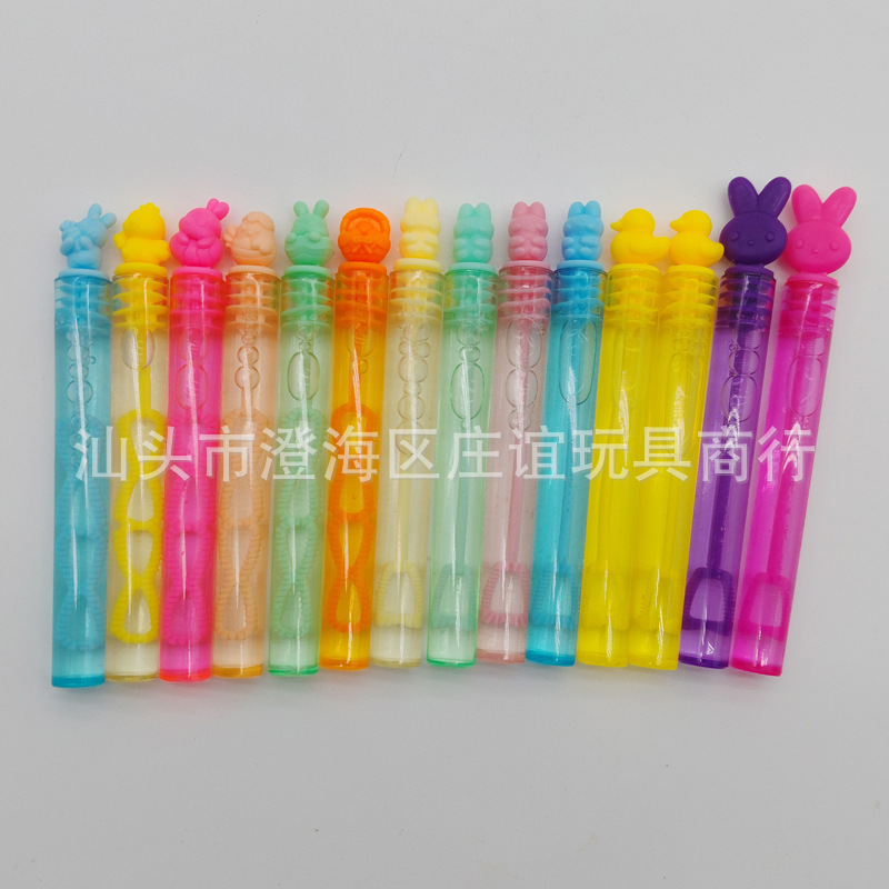 跨境复活节小兔子试管泡泡棒空瓶儿童鸭子迷你小号不易破的泡泡水