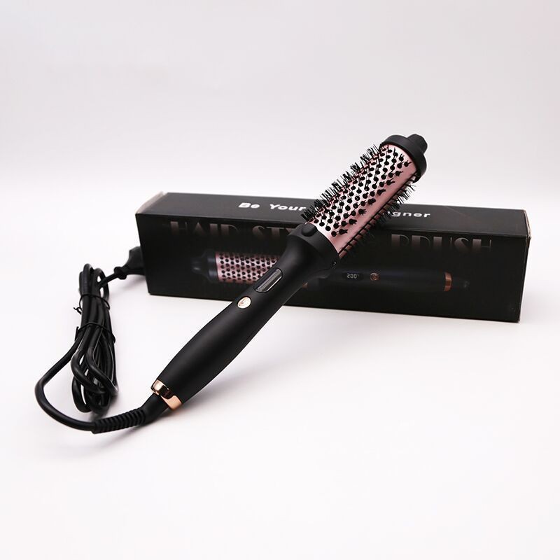 Amazon multi-function curling rod does not hurt hair 38mm plug-in LCD electric comb hair comb roller curling comb