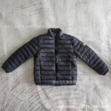 跨境岛家新款刺绣徽罗盘袖标棉服抗寒保暖纯色通勤rock家棉衣外套