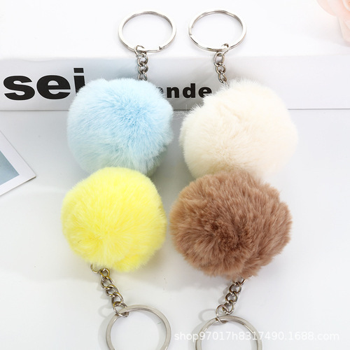 High-quality simulated plush ball 5-8 cm imitation rabbit fur ball diy jewelry colorful fur ball artificial fake fur ball