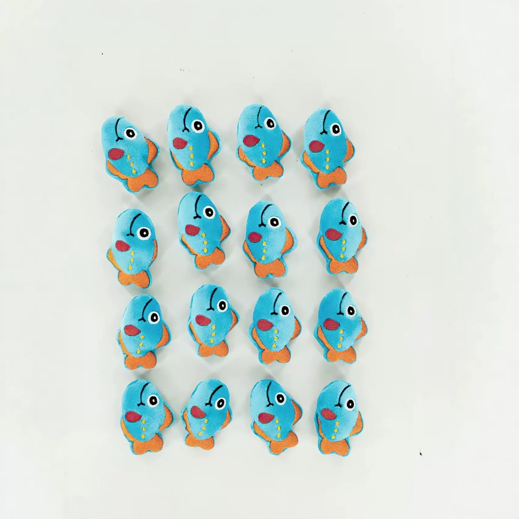 卡通七彩热带鱼毛绒玩具配件软萌水族系玩偶批发 儿童安抚礼品批