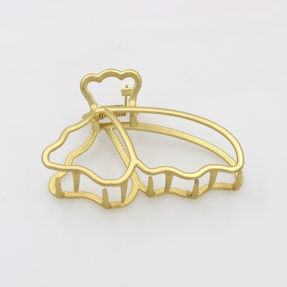 Pearl Pendant tassel hairpin female ins back metal hair clip temperament hair grip vintage shark clip headdress