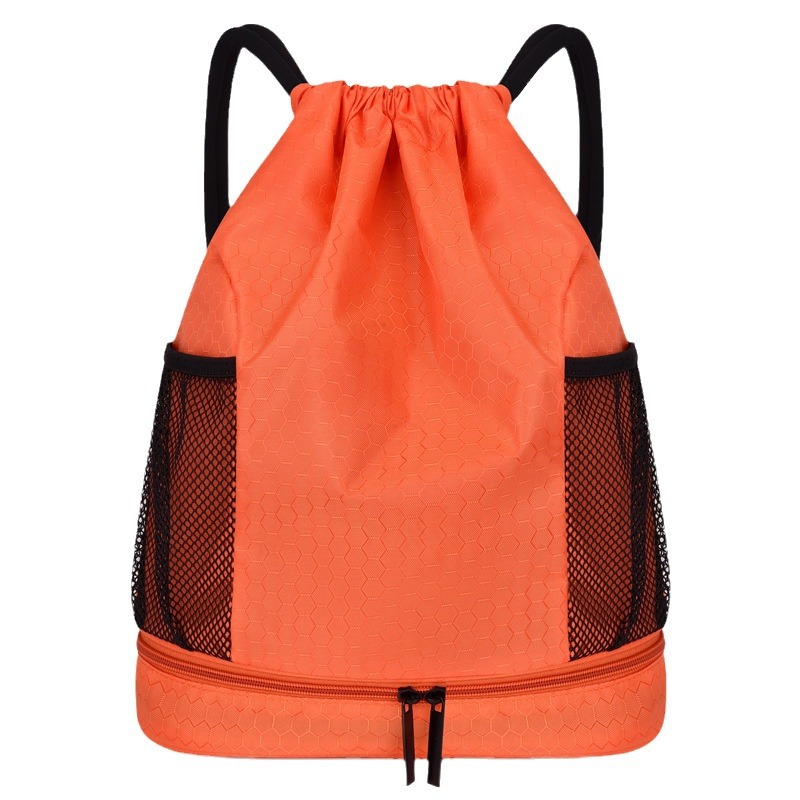 Nueva separación húmeda y seca bolsa de natación bolsa de baloncesto bolsa de cordón mochila deportes bolsa de natación