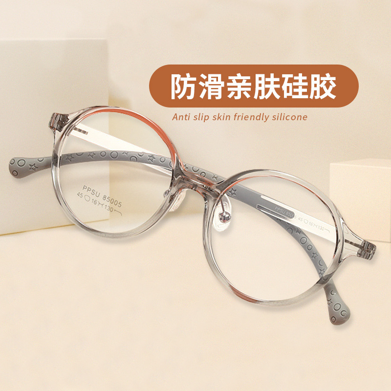 new pattern Ultralight children Eyeglass frame transparent Jelly color children spectacles frame TR90 College wind myopia children Eyeglass frame