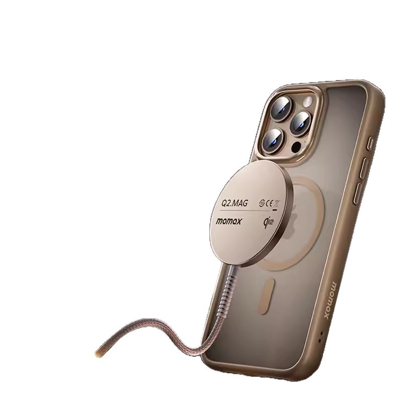 MOMAX Qi2 Protocol Wireless Charger Magnetic Compatible With IPhone 17 Pro Max Android 15W_voghion.com