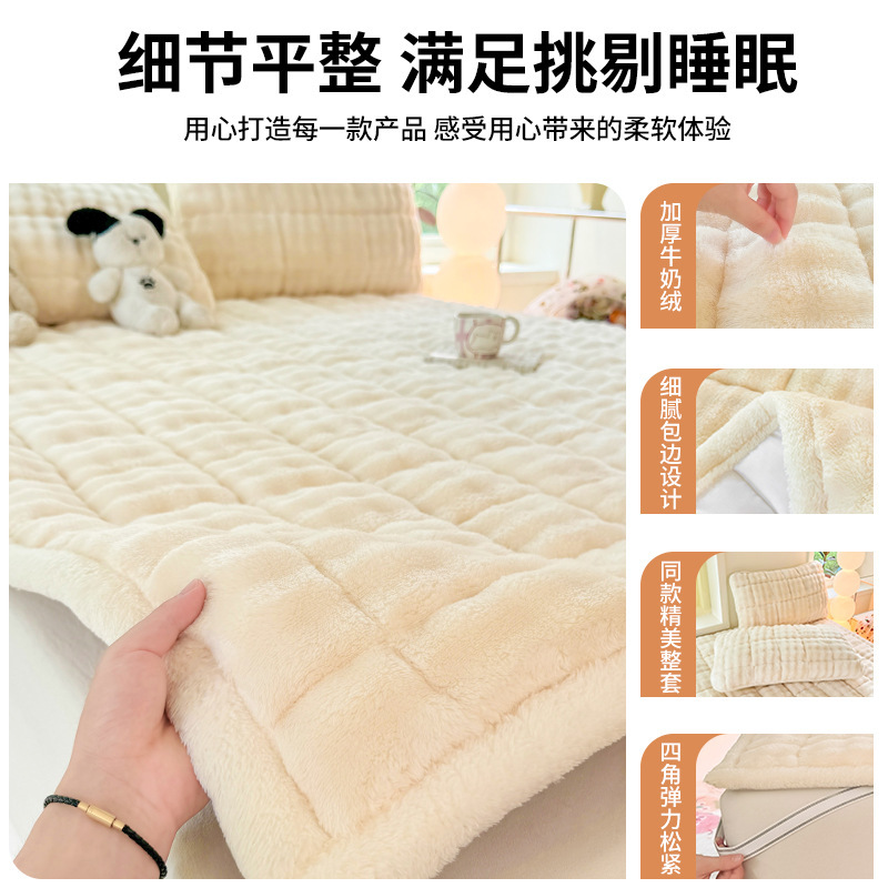 Colchón de terciopelo de leche, colchón de terciopelo de invierno, colchón de terciopelo de invierno, colchón de manta, colchón de dormitorio para estudiantes, colchón de cama individual