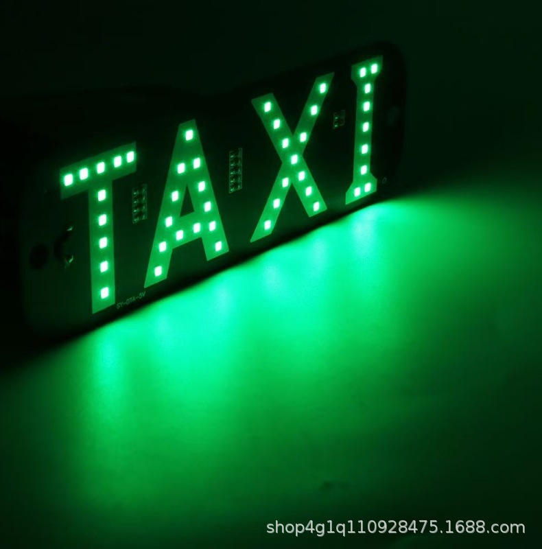 Cross-Border Taxi Indicator Light Taxi Sign Lyft Brand Logo Led Light Taxi Vehicle Led Identification Light