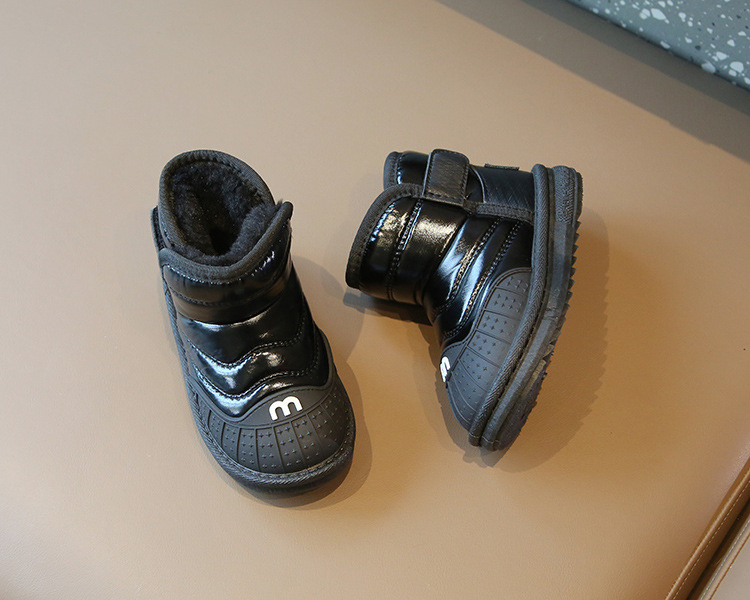 Children's Snowy Boots 2023 Winter Girls' Cotton Boots Warm and Waterproof Boys' Short Boots with Plush and Thickened_voghion.com