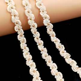 小香风1cm花边S形绒毛织带手工diy服饰箱包发饰鞋帽窗帘装饰 批发