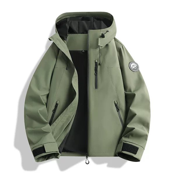 Direct from the manufacturer: Breathable, new spring/autumn sports windproof and waterproof hooded jacket, outdoor single-layer jacket