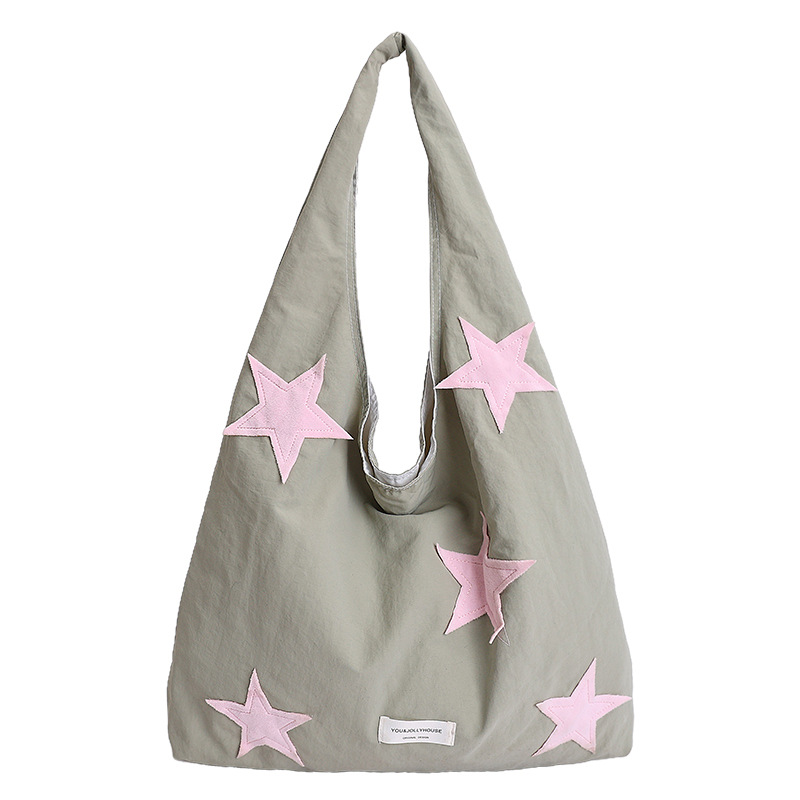 Bolsas coreanas de nicho nuevo chaleco de estrellas de nylon simple bolsas de compras bolsas de gran capacidad bolsas portátiles de mujer
