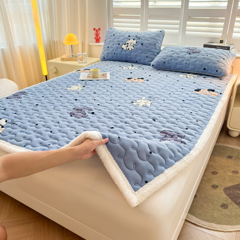Nuevo colchón de leche grueso colchón de cama caliente colchón de franela antiestático colchón de cama caliente rápido