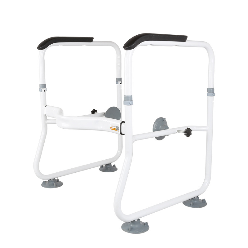 Ingeniería al por mayor de ancho ajustable alto inodoro reposabrazos ancianos discapacitados reposabrazos inodoro seguridad antideslizante apoyabrazos
