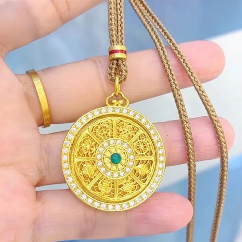 30mm 그린 다이아몬드 회전 나침반 루이 로프