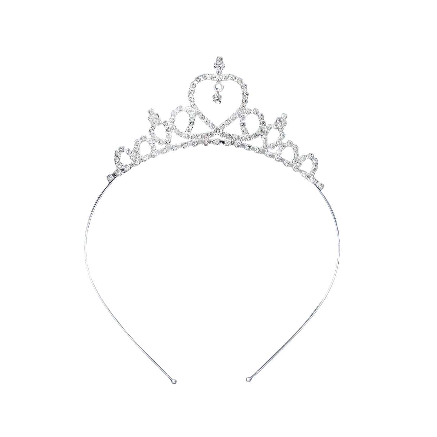 Diadema de princesa para niñas, corona con diamantes de imitación para espectáculos y presentaciones