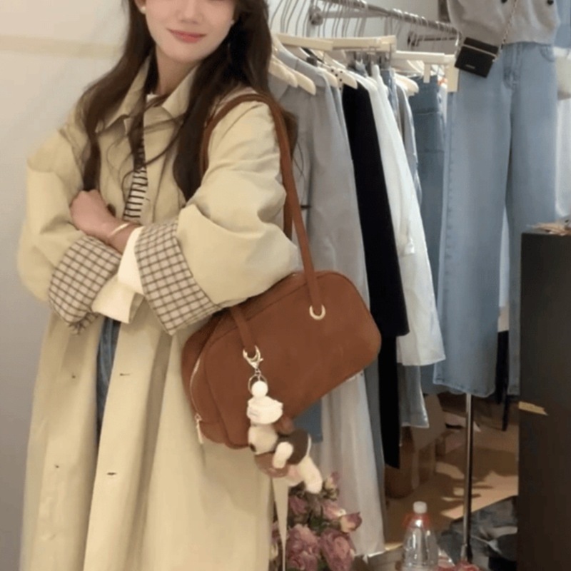 トレンチコートの女性2025年早春秋の新型小柄カジュアル韓系赫本風感の中長|undefined