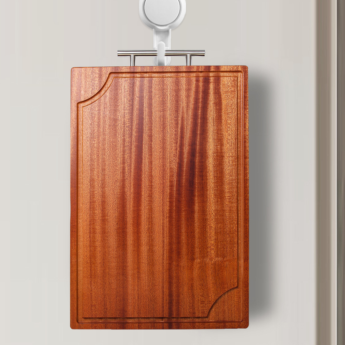 Tabla de corte de ébano hogar espesado madera maciza tabla de corte de madera entera tabla de corte de doble cara disponible al por mayor hueso de cortar fideos rodantes