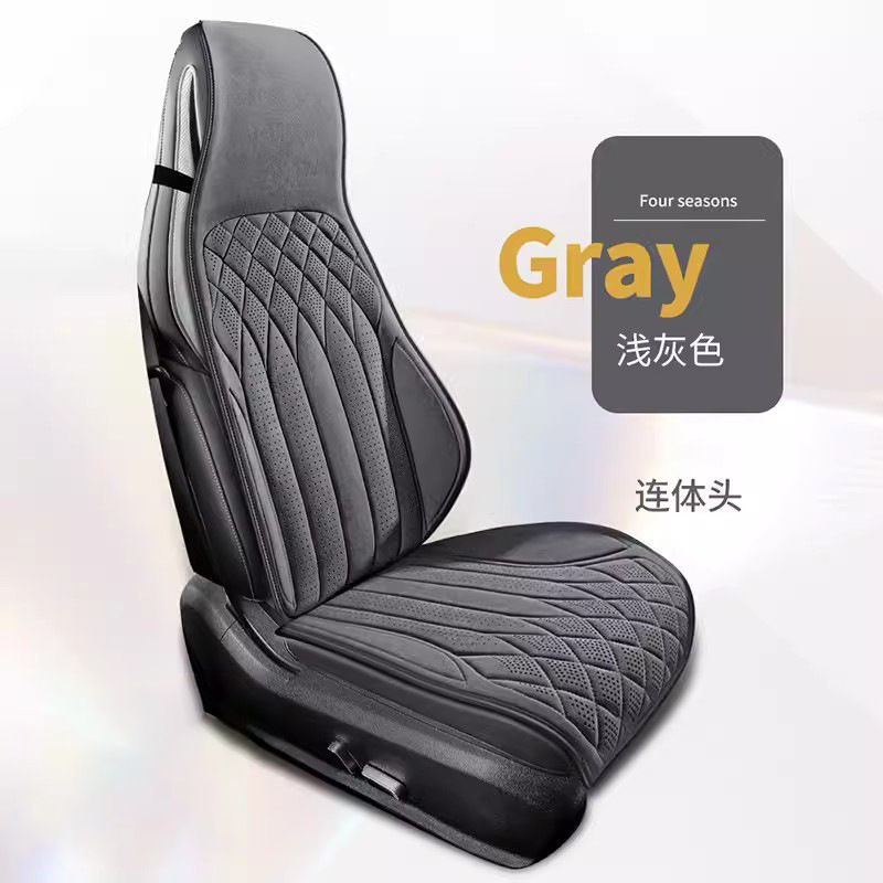 カーシートクッション 一体型シングルシートカーマット オールシーズン対応 車用後部座席クッション 通気性のあるダイヤモンド柄カーマット|undefined